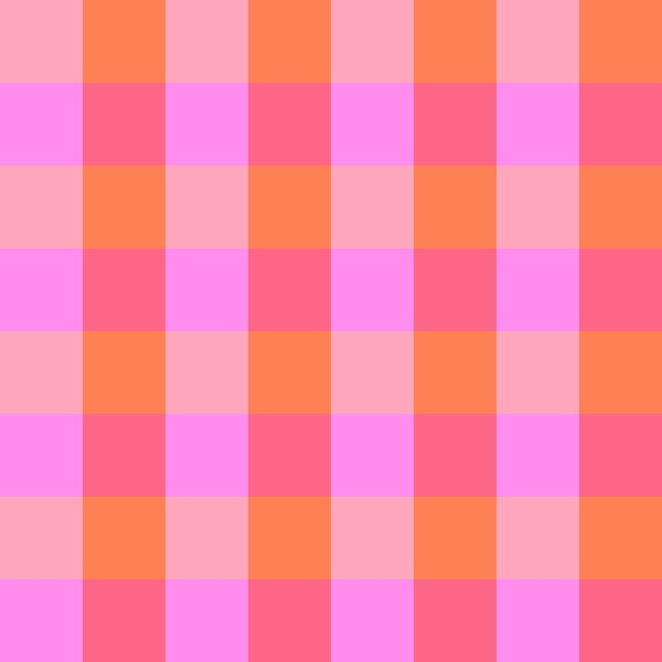 Bright pink checks