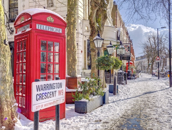 Maida Vale in snow