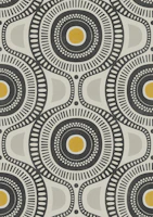 geometric retro - grey, golden yellow tapete