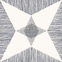 Mid Century Modern Stars, Dark Blue ταπετσαρία