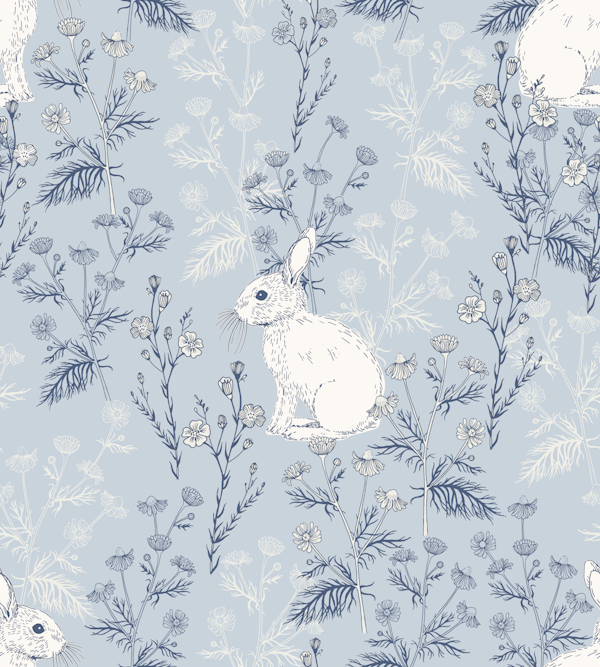 Backyard bunnies, Blue