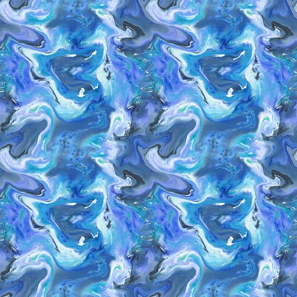 Abstract watercolor ocean waves