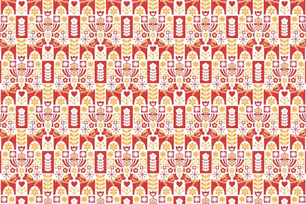 Swedish Folk Art Mid-Century Modern