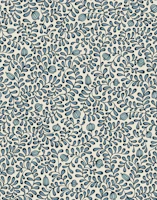 tangled leaves - grey blue tapeta