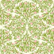 Art deco green and pink foliage