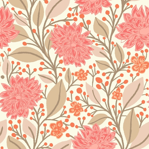 Trailing Dahlia flowers