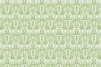 Swedish Folk Art Mid-Century Modern Greenery tapete