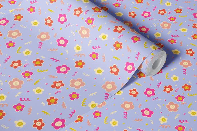 Smiling Bloomswallpaper roll