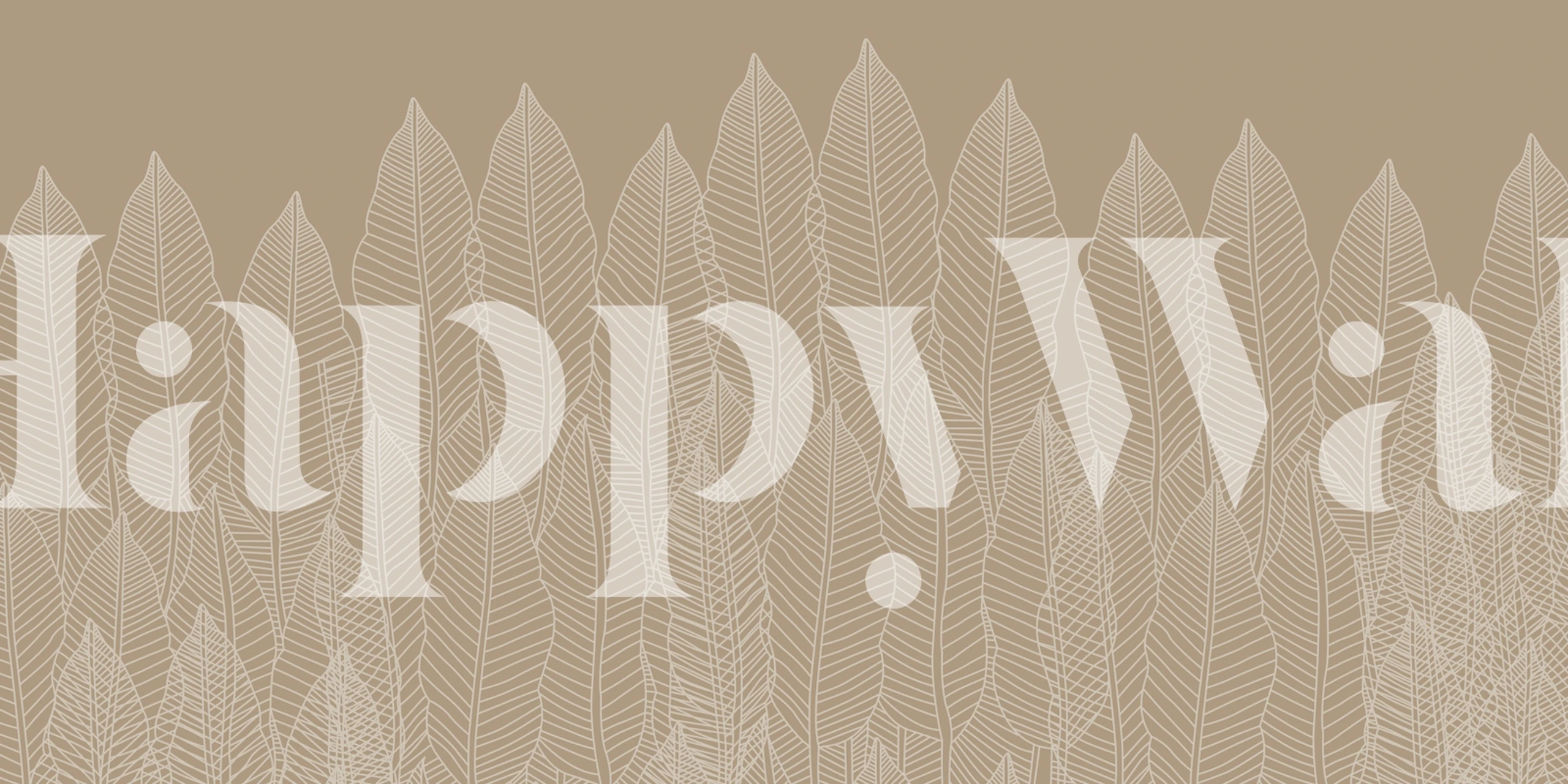 Tapeta Luxury Palms Sand u sobi