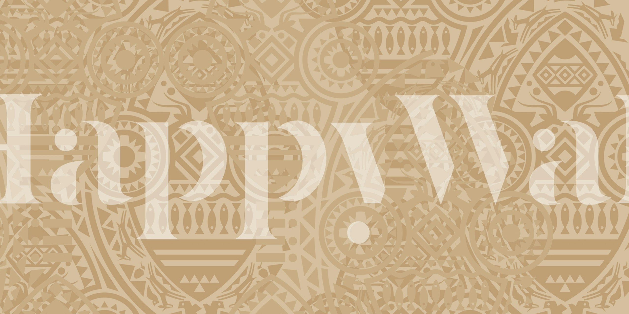 Luxury African Sand wall mural with intricate cultural patterns in soft sandy hues