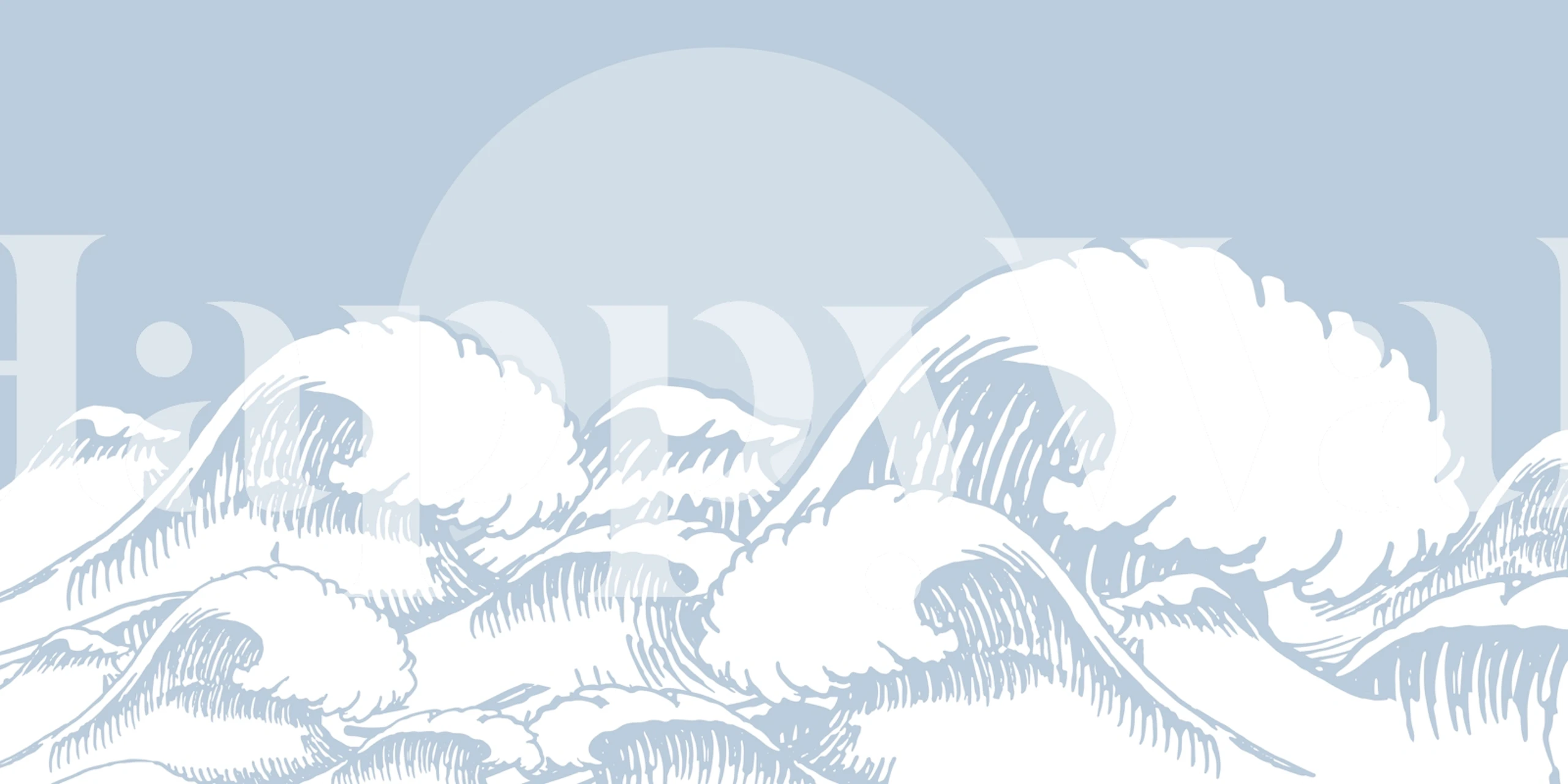 Papier peint Ocean Sun Blue affiché dans une pièce