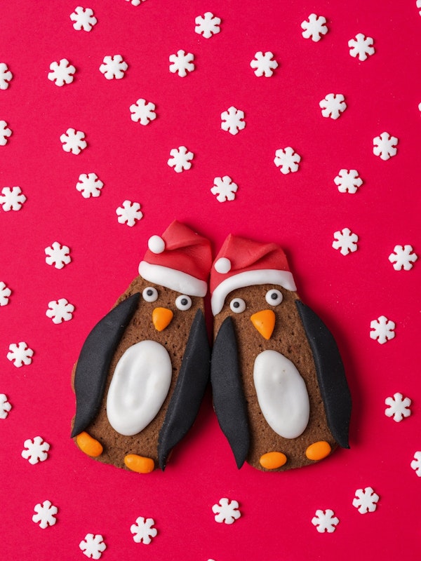 Christmas penguin cookies