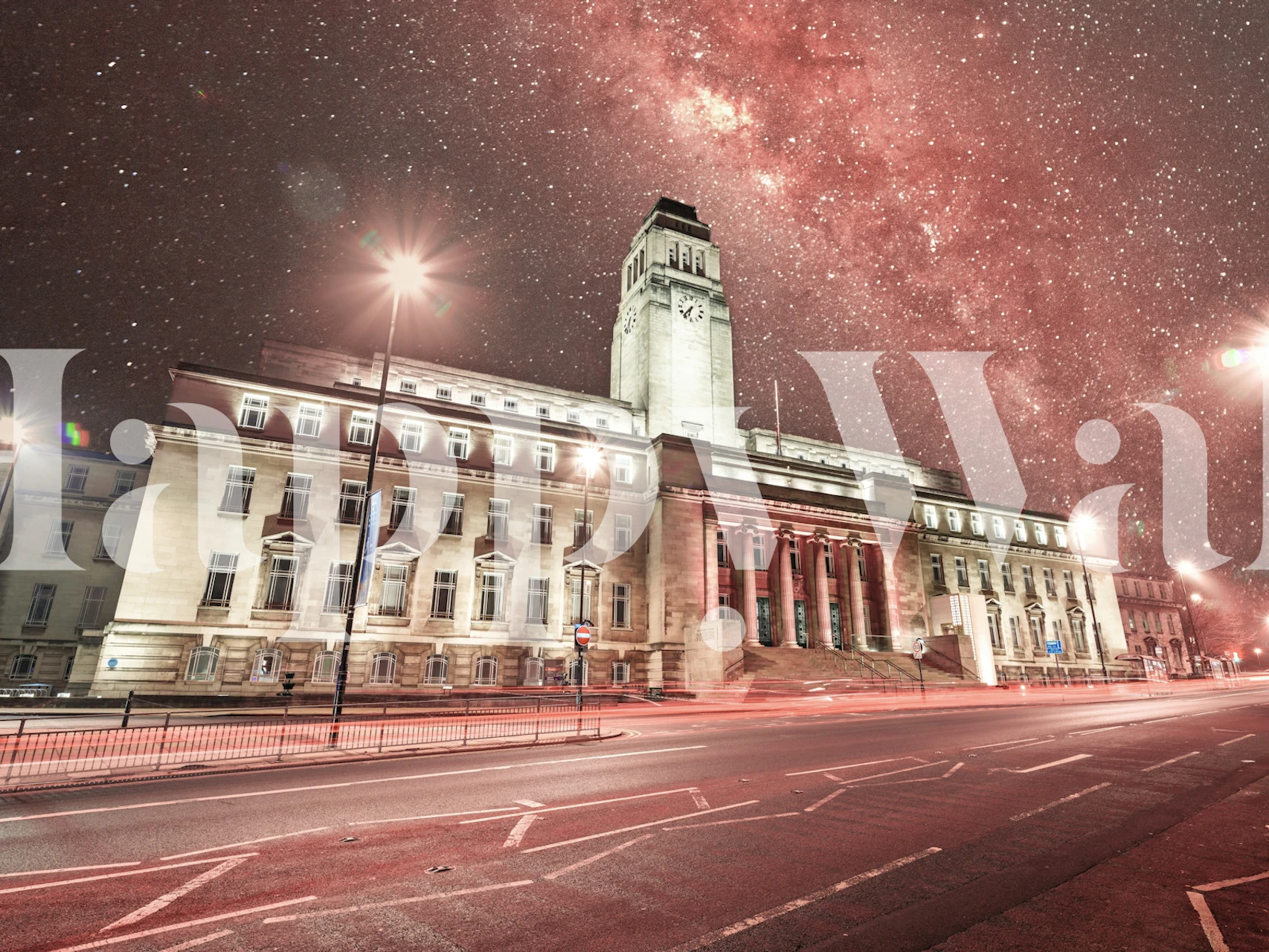 Papel de parede Parkinson Building em um quarto elegante