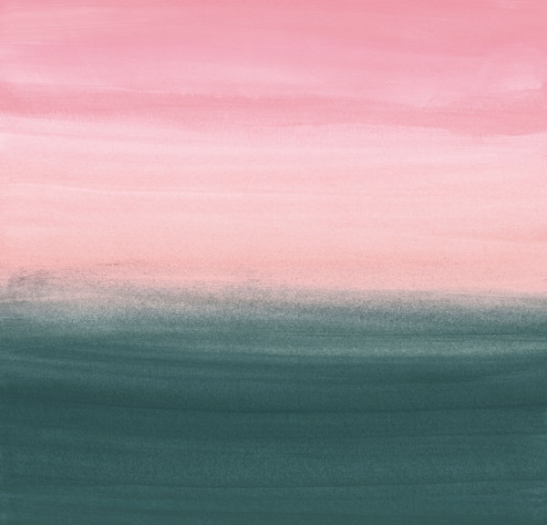 Teal Pink Watercolor 1