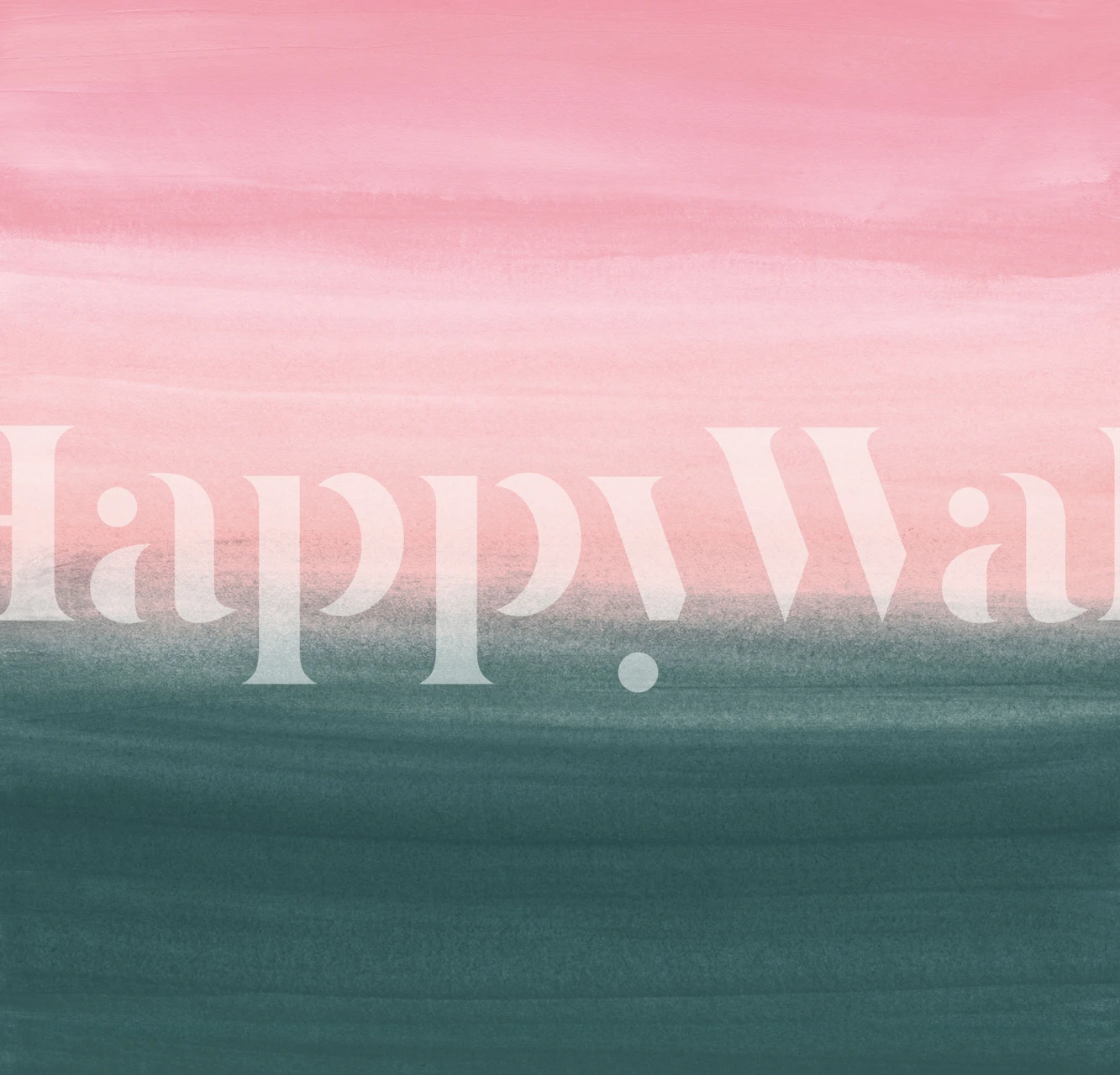 Abstract brushstroke wallpaper in teal and pink colors, modern style