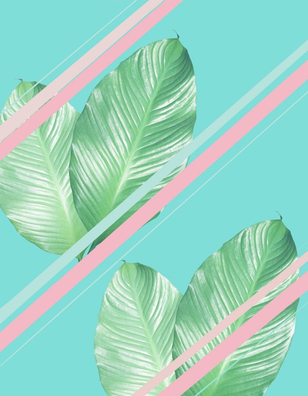 Summer Leaves Stripes 1