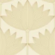 Lotus Art Deco, Beige and Cream