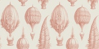 Fanciful Balloons - Peaches & Cream carta da parati