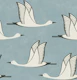 Flying birds - grey blue background