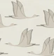 Flying birds - beige, cream