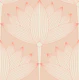 Lotus Art Deco, Peach Pink, smaller