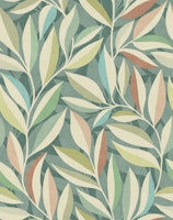 Pastel Tranquil Whispering Leaves in Sage tapete