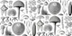 Woodland Elements - Black & White