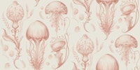 Fantastic Jellyfish - Peaches & Cream carta da parati