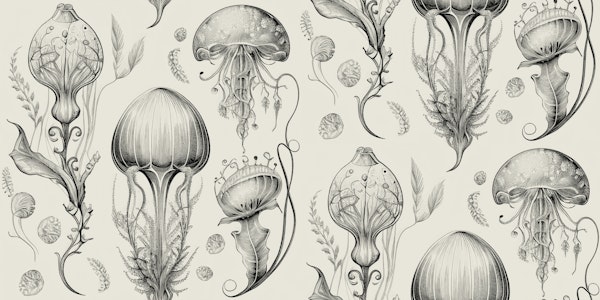 Fantastic Jellyfish - Black & Cream