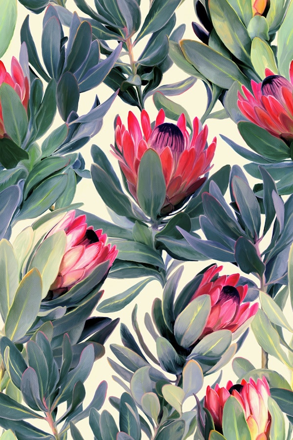 Painted Protea Pattern