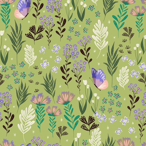 Butterfly Meadow Green