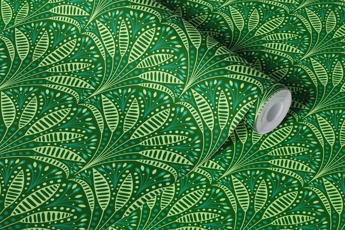 Art Deco Palms wallpaper roll