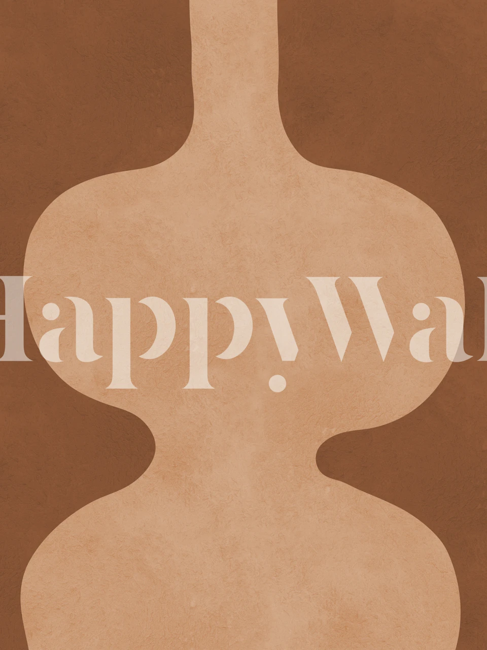 Carta da parati Terracotta geometry 1 in una stanza