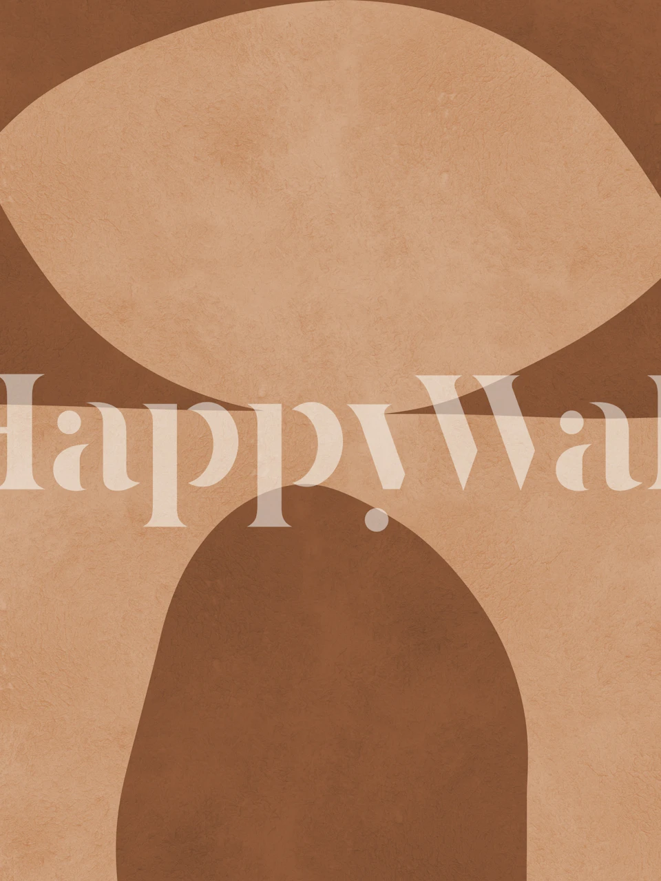 Geometric shapes in terracotta and beige colors, modern wallpaper