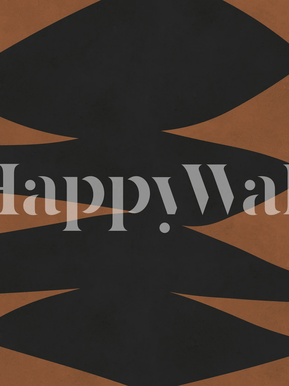 Geometric shapes in black and terracotta tones wallpaper.