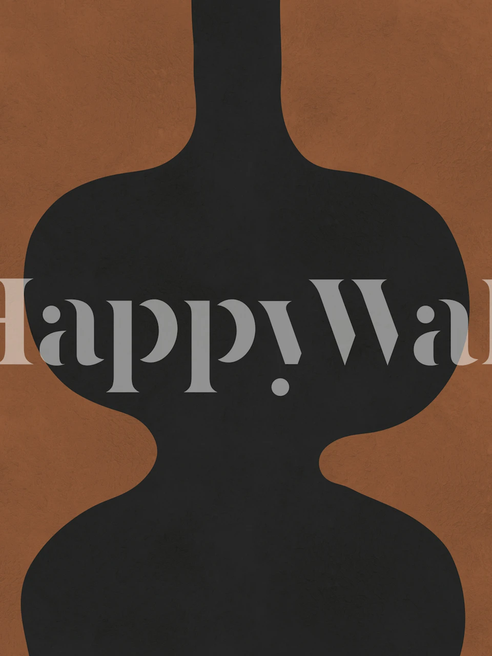 Terracotta geometry 5 tapet i ett rum