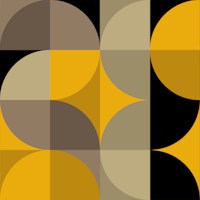 Mid-Century Muted Geometry Abstraction papiers peint