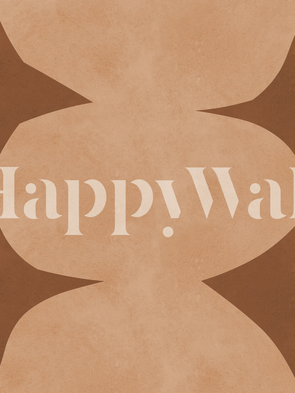 Terracotta geometry design della carta da parati geometrica in una stanza