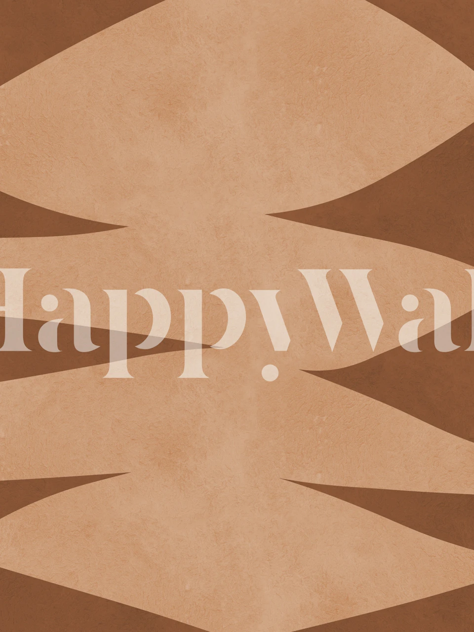 Abstrakt terrakotta geometriskt mönster väggmålning