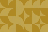 Mid-Century Muted Mustard Geometry papel pintado
