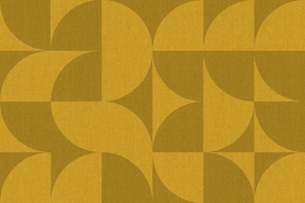 Mid-Century Muted Curry Geometry