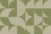 Mid-Century Muted Scandi Geo Sage tapet