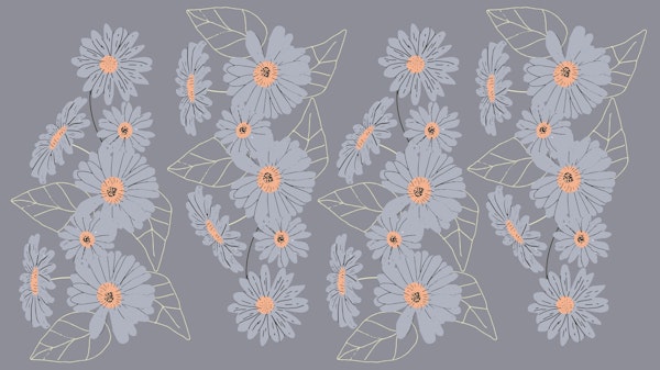 Muted Daisy Flower Cascade