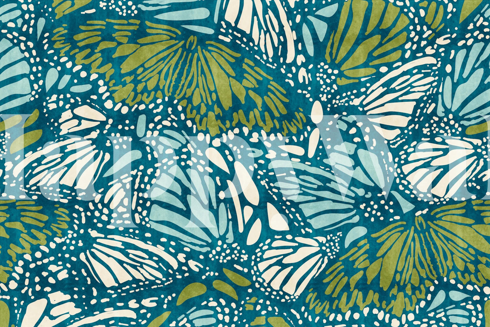 Butterfly Kaleidoscope wallpaper in a room