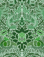 Victorian Peacock and Dragon pattern 5 tapety