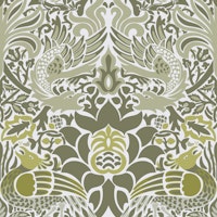 Victorian Peacock and Dragon pattern 8 tapete