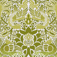 Victorian Peacock and Dragon pattern 9 tapete