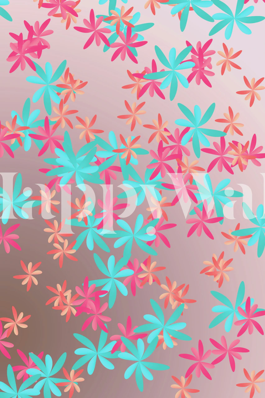 Design di Floral Wallpaper in una stanza