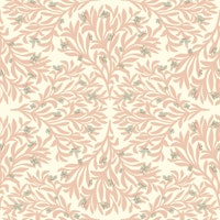 Neutral Beige Art deco Foliage tapete