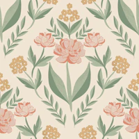 Damask Floral Nostalgia tapetit
